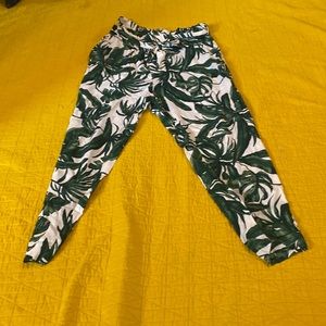 H&M floral, and flowy pants